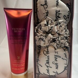 Strawberries & Champagne lotion with VS Sleep Set